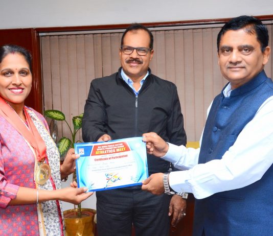 एनसीएल की श्रीमती इंदू बाला ने पब्लिक सैक्टर एथलेटिक्स चैंपियनशिप में जीता स्वर्ण,सिंगरौली से संवाद न्यूज ब्यूरो गोबिन्द राज की रिर्पोट